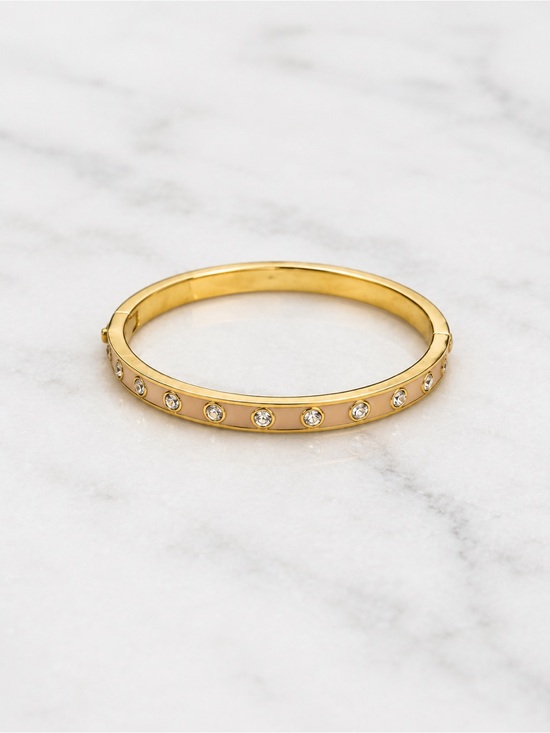 J. Crew Jewelry - J.Crew Enamel & Rhinestone Bangle Bracelet